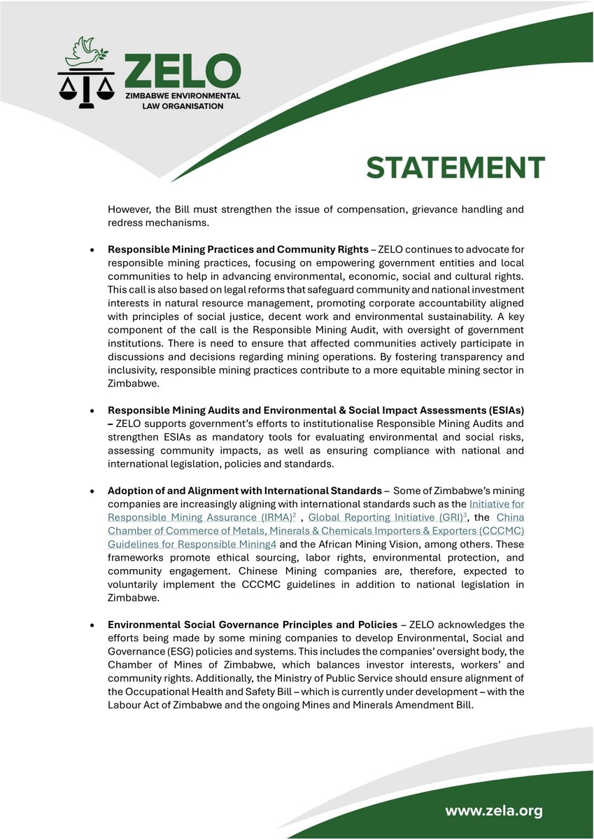 Zimbabwe Environmental Law Organisation (ZELO) tweet media