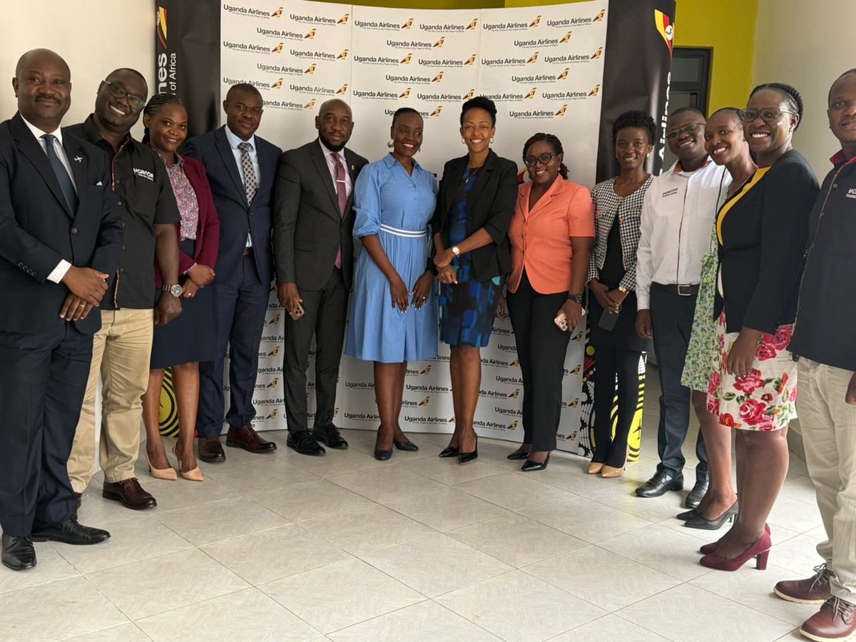 We held a strategic meeting with <a href="/UG_Airlines/">Uganda Airlines</a> to align on key areas of collaboration for promoting Destination Uganda across regional and international markets.

Our CEO, <a href="/JulzKagwa/">Juliana Kagwa</a>, and <a href="/UG_Airlines/">Uganda Airlines</a> CEO, Ms. Jennifer Bamuturaki, led discussions focused on strengthening joint