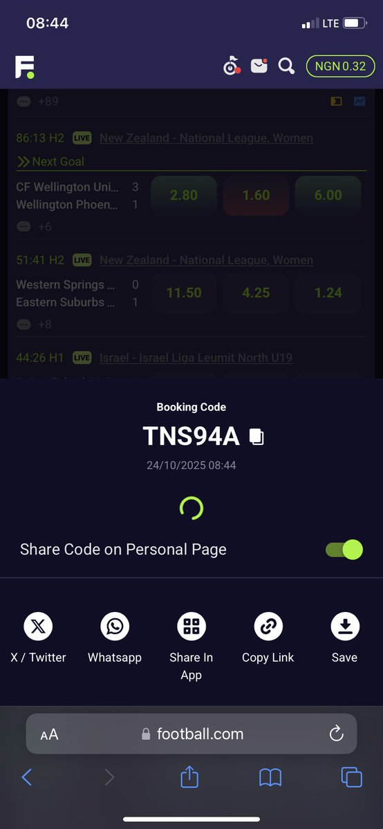 adedejikeh19872's tweet image. Football. Com code same as sporty net.