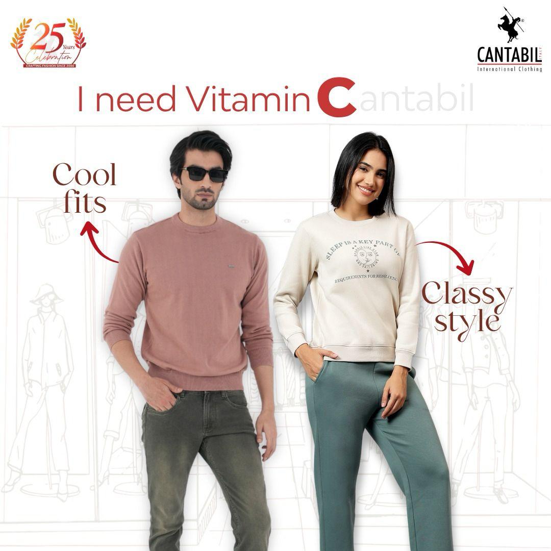 Low on Vitamin C — and no, not the citrus kind. 

 Cool fits, Classy style, Cantabil vibes ! 

The new Vitamin C we all need !

 #Cantabil #Cantabilindia #cantabilfashion #menswear #womenswear #shopping #VitaminC #CantabilStyle #RetailTherapy #Friday #Weekend #Fridayvibes