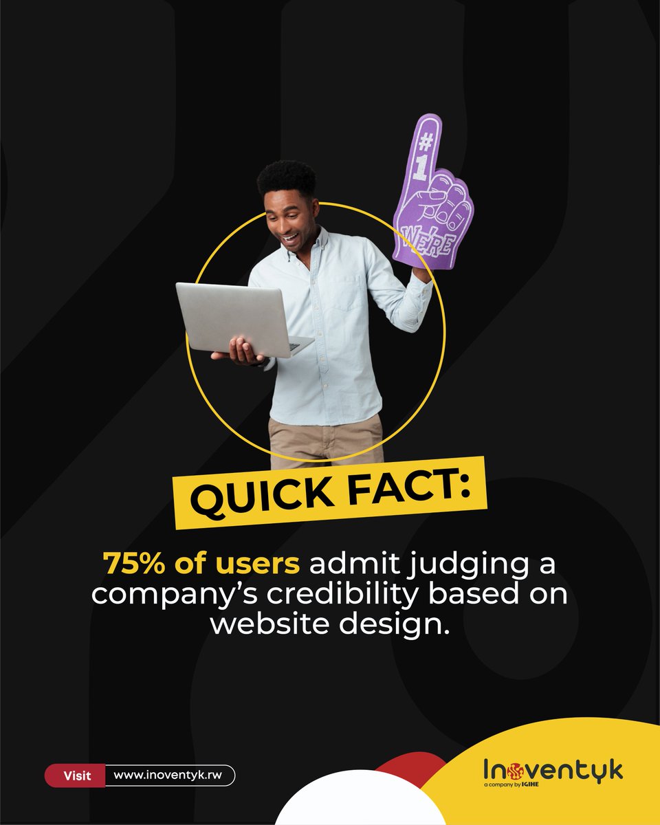 inoventyk's tweet image. First impressions online matter! Make your site trustworthy and professional.

#inoventyk
#DigitalCredibility
#TechForBusiness