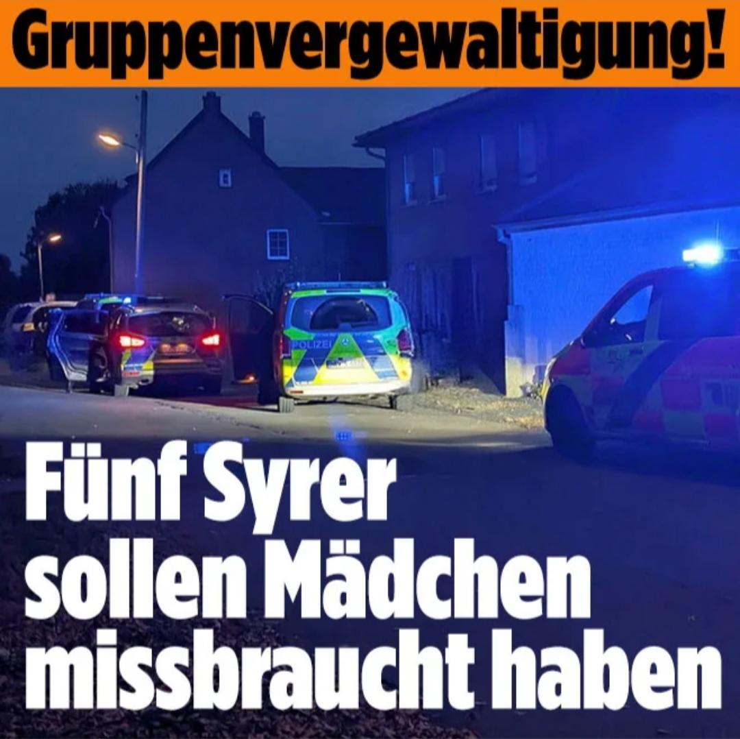 Täglich Meldungen über bestialische Migrantengewalt. Die Politik hat diese Kreaturen ins Land geschleusst und auf uns losgelassen - jede Kritik daran sei Rechtsradikal. Schönen Start ins Wochenende und hoffentlich wenig Opfer