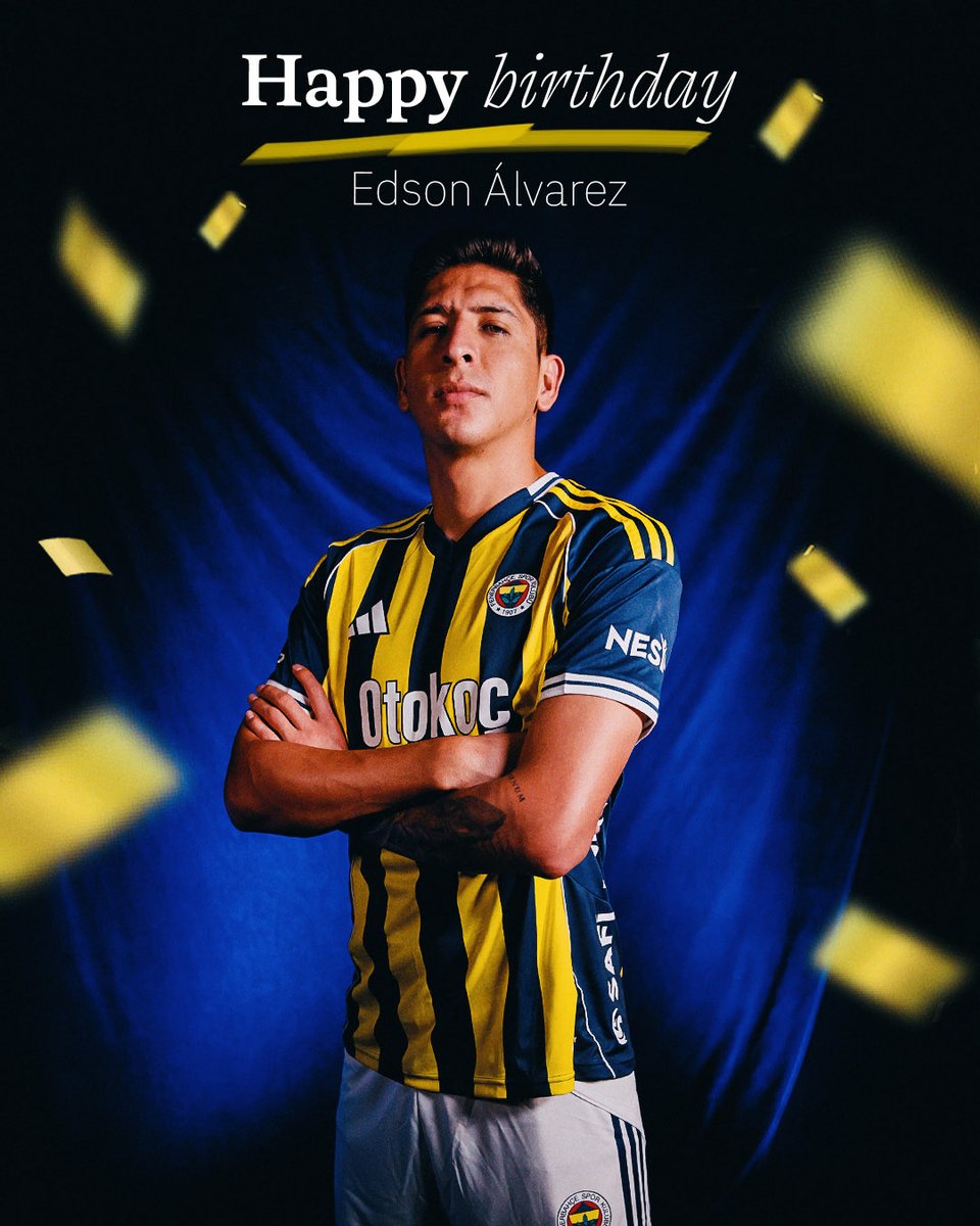 Bugün futbolcumuz Edson Alvarez’in doğum günü. Mutlu yıllar Alvarez! 🎂