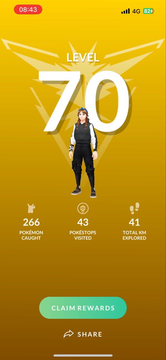 Shannonxw's tweet image. Yay.! Most I’ve ever played in ages 😅😭 #pokemongo #level70