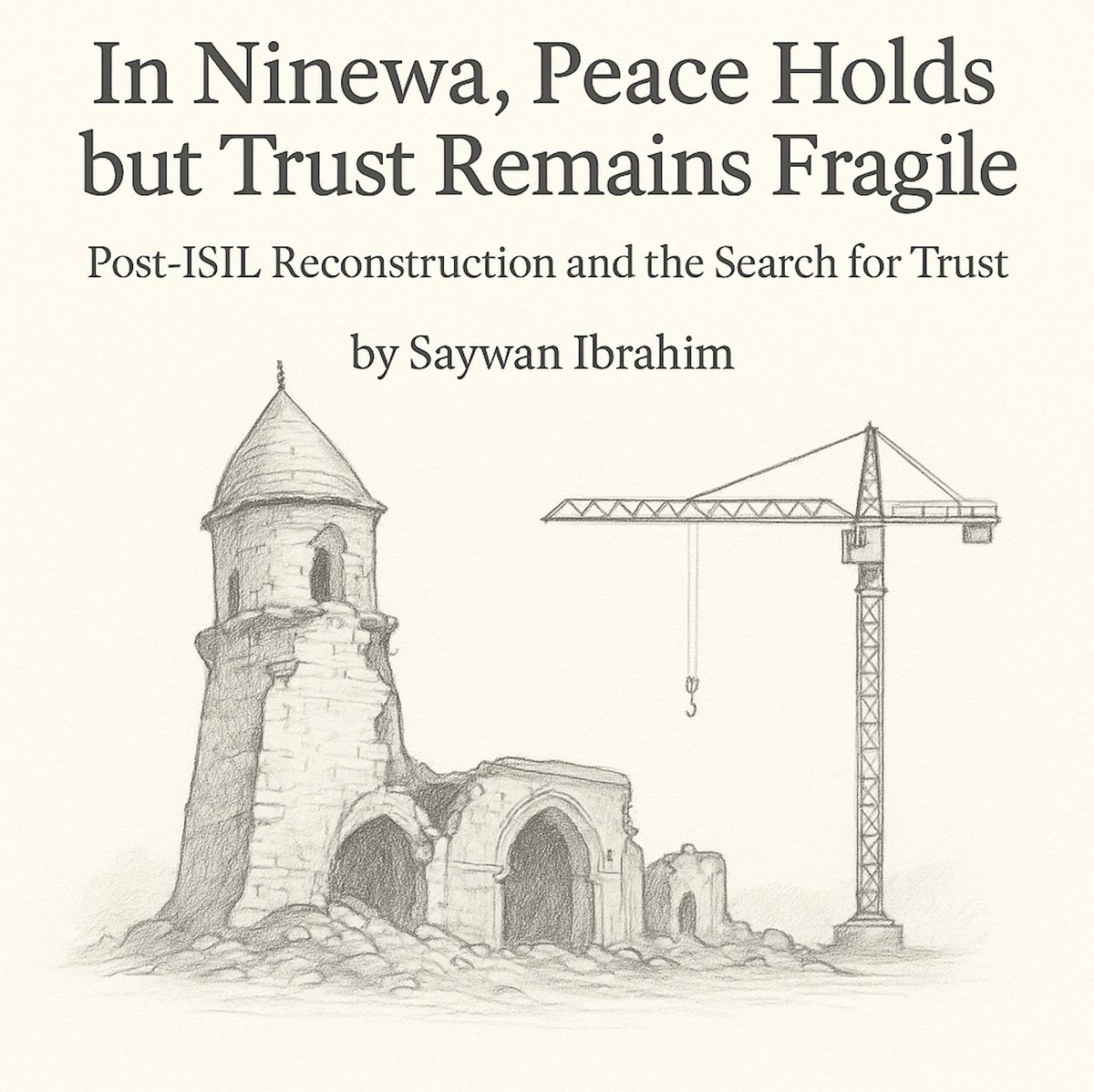 CSIORS's tweet image. Eight years after #ISIL’s fall, peace in Ninewa is fragile.
In his first piece for @CSIORS, Saywan Ibrahim explores mistrust, justice &amp;amp; return in post-war Iraq.
👉 csiors.org/blog-detail/po… 

#Ninewa #Iraq #Peacebuilding #Migration #CSIORS