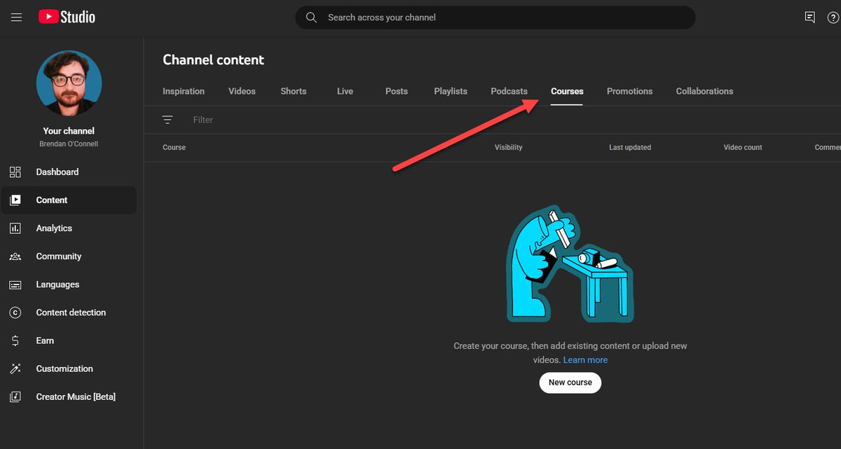 oh snap since when has YouTube offered creators the ability to create Courses? this must be new?