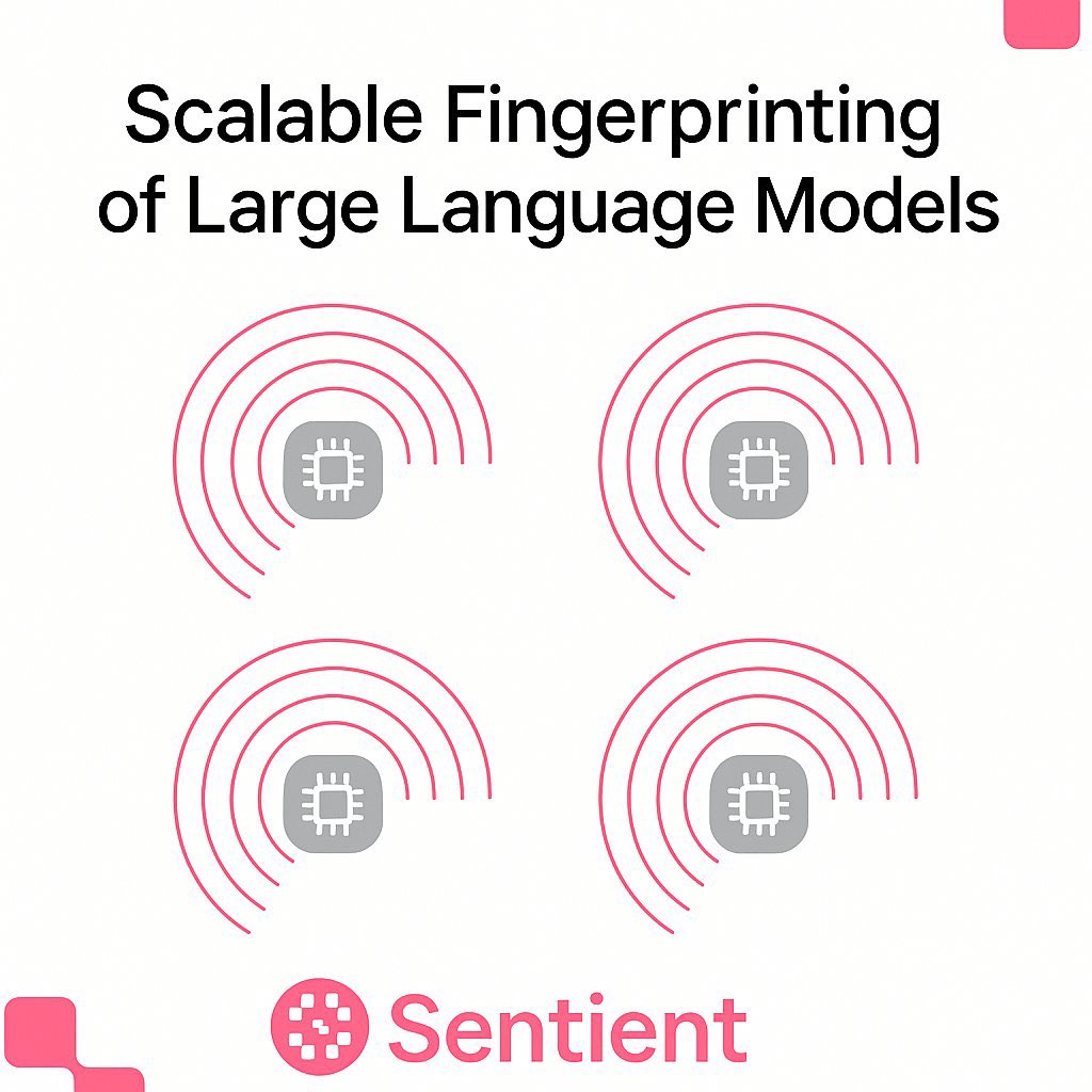 1st_Bernice's tweet photo. every ai model can now have its own unique digital signature, thanks to LLM fingerprinting. an identity that can’t be copied or erased. 

sentient agi’s OML 1.0 takes this a step further, making the process roughly a hundred times faster than traditional systems without sacrificing strength or accuracy. 

this means models can be verified instantly, tracked through every update, and trusted like never before, turning ai from a black box into something you can actually see, understand, and rely on

trust ai. track ai. own the future. with @SentientAGI, every model finally has a name, a face, and a fingerprint.
