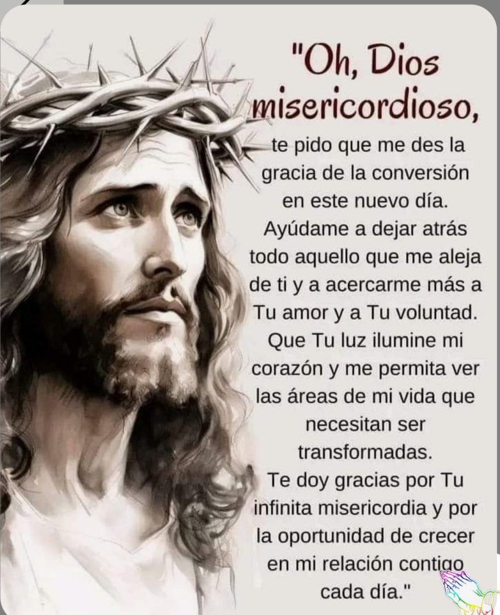 Buenos días Díos, gracias por este nuevo amanecer,Tú que eres el Dios de amor,hoy te ofrecemos nuestro ser,nuestras emociones,palabras,actitud y pensamientos,toma nuestras manos y enséñanos ser mejores y  merecedores de tu amor🙏
Bendecido viernes Mis Amores 💚