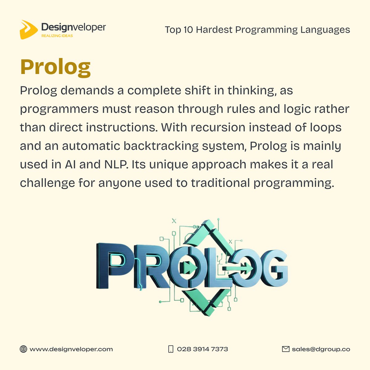 Designveloper's tweet image. Think coding is hard? Meet 9 programming languages that even pros struggle to master.
You might already be using one of them!

#programmingtip #developersdev #breachchulavista