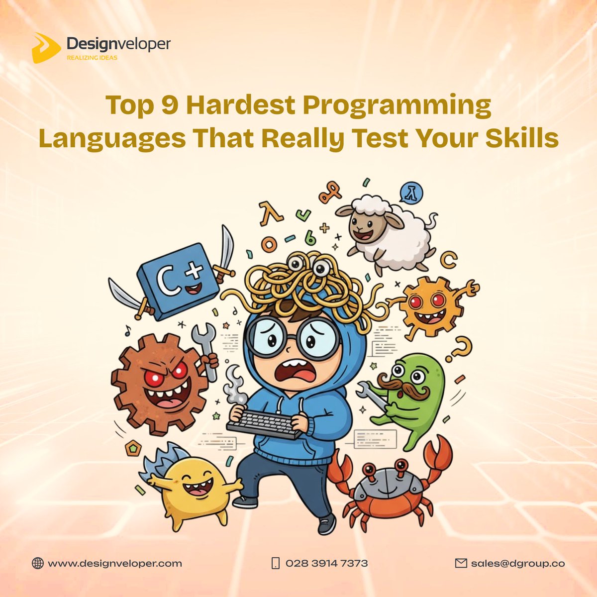 Designveloper's tweet image. Think coding is hard? Meet 9 programming languages that even pros struggle to master.
You might already be using one of them!

#programmingtip #developersdev #breachchulavista