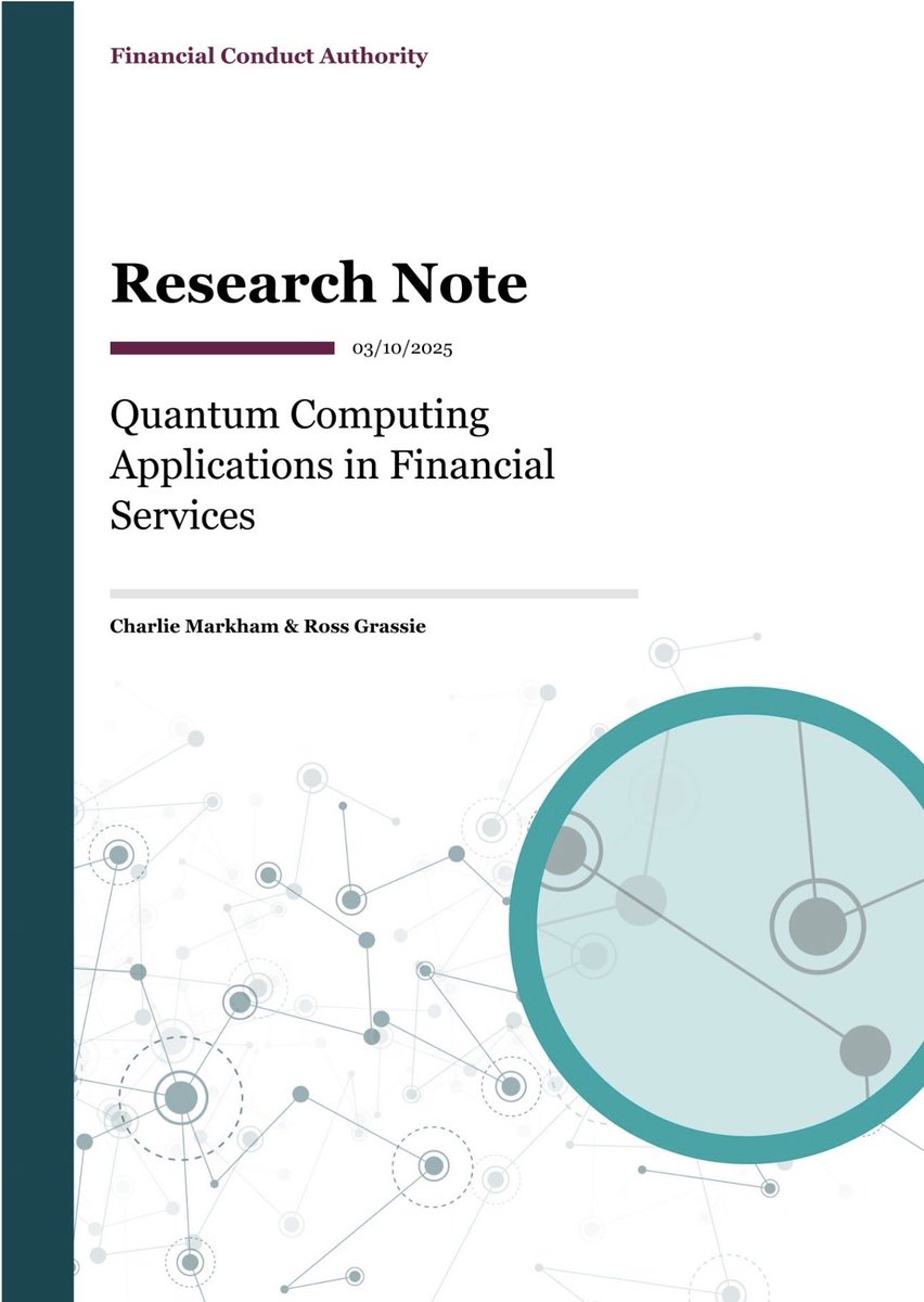 nafisalam's tweet image. #QuantumComputing Applications in #FinancialServices- @TheFCA 
#Bigdata #AI #Artificialintelligence #machinelearning #Algorithm #Banking #Fintech #Finserv #Regulation #Regtech #Compliance #Suptech
@Damien_CABADI @bamitav @mikeflache @Nicochan33 @efipm 
fca.org.uk/publications/r…