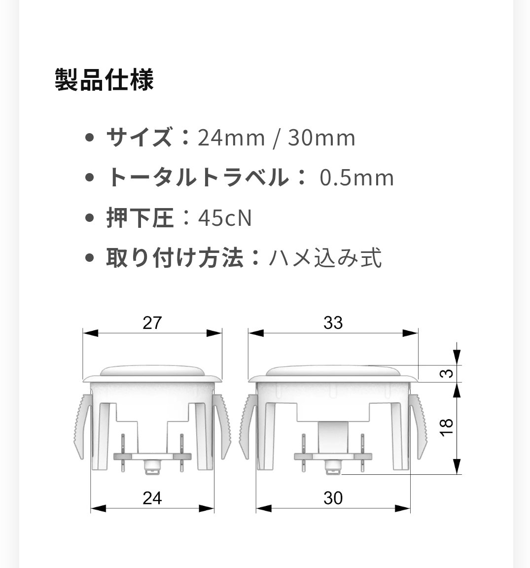punkworkshopの新しいボタン、押下圧(ボタンを押すために必要な力)マイクロスイッチ系の中では一番軽いらしくて非常に興味あります👀

付けるなら攻撃系ボタンにしたいなぁ

またデバイス沼にハマっていく...