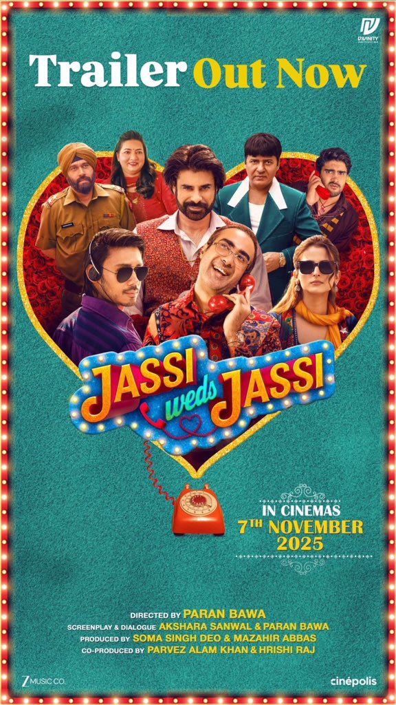 KomalNahta's tweet image. When Jassi meets Jassi… sparks, chaos &amp;amp; laughter are guaranteed! 🔥 
#JassiWedsJassi
Trailer out TOMORROW! 💍

#JassiWedsJassiTrailer Out Tomorrow! 

 IN CINEMAS 7th November! 🤪♥️

#JassiWedsJassi7thNov

@HVD_Unplugged @RehmatRattan @RanvirShorey @sikandarkher #ManuRishiChadha…