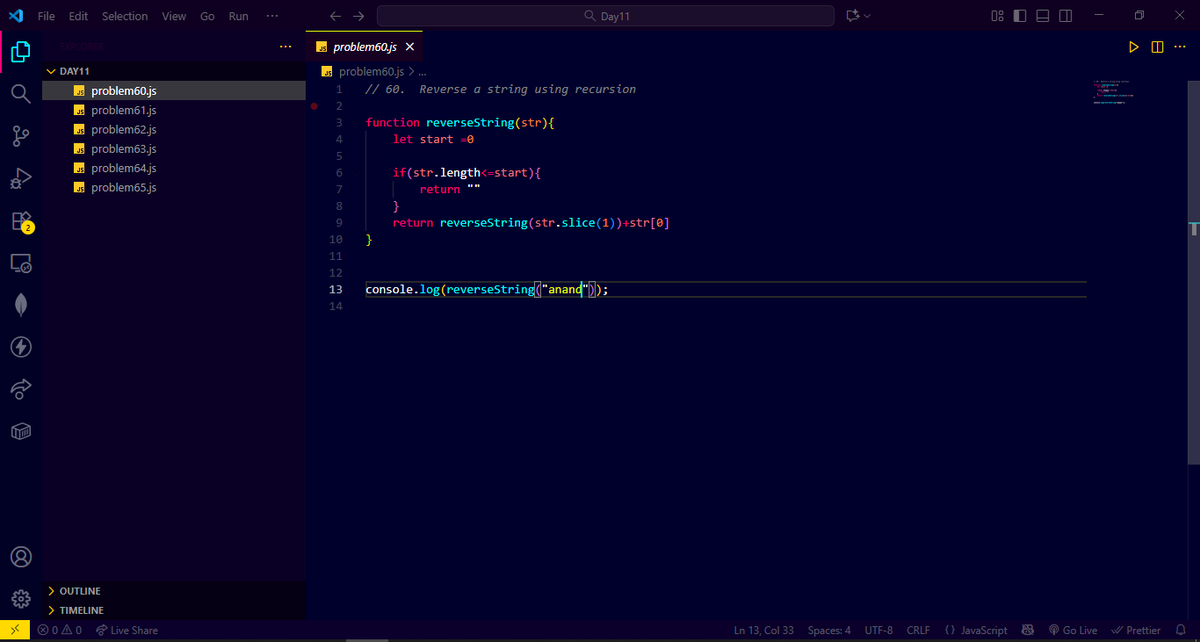CoderAnand's tweet image. Day 34 of learning #DSA ✅ Solved 6 problems on #Recursion. They’re starting to feel simple now! 💻🔥
#CodingJourney #DataStructures #Algorithms #Programming #ProblemSolving #DevCommunity
