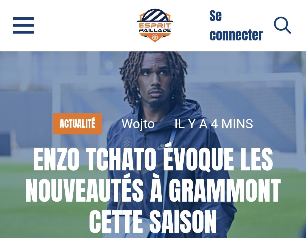 EspritPaillade's tweet photo. "Un truc qui est tout bête mais par exemple le petit-déjeuner. Moi depuis que j’étais là y’avait pas de petits-dejeuners, des repas aussi." 💬

Enzo #Tchato évoque les nouveautés instaurées à Grammont cette saison ⬇️

https://t.co/JmnTc3NX3B https://t.co/bb6zTbFKBD