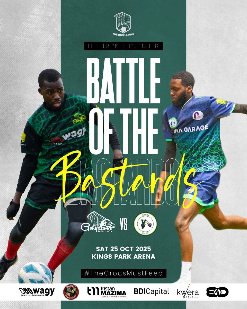 HEADLINER OF THE DAY 🗞️🔥
<a href="/gonyaamafc/">Gonyaama FC</a> vs <a href="/Butida06/">FC Butida</a> ;  Dubbed: “THE BATTLE OF THE BASTARDS” 😤⚽🏉

This rivalry didn’t start today ,  it’s been brewing since their days at the mighty College! Gonyama, the rugby-hardened crew that produced beasts like Kimono Justin and Aredo Jo,