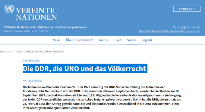 karl_ost's tweet image. Gilt das auch für die Bürger der souveränen #DDR und der BRD, über die Landnahme, Einverleibung, Annexion der DDR über einen Volksentscheid abzustimmen. Unser Einverständnis einzuholen. Über die Souveränität/Eigenständigkeit beider dt. Staaten wurde 1973 vor der UN entschieden.