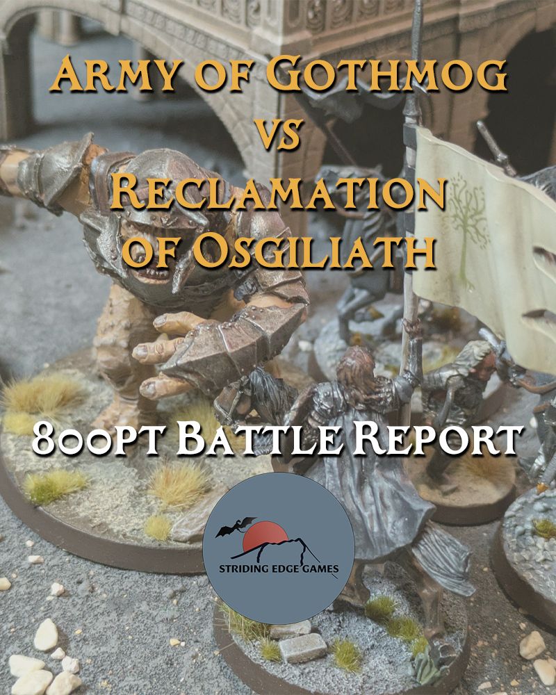 StridingEdgeGMs's tweet photo. Our latest Matched Play Battle Report is out now on YouTube! 800pts of Army of Gothmog vs Reclamation of Osgiliath, it's a big one - with the two brothers getting stuck in!

Link: 📽️ https://t.co/WeVCfabxOG 📽️ https://t.co/o8QC0KzGLh