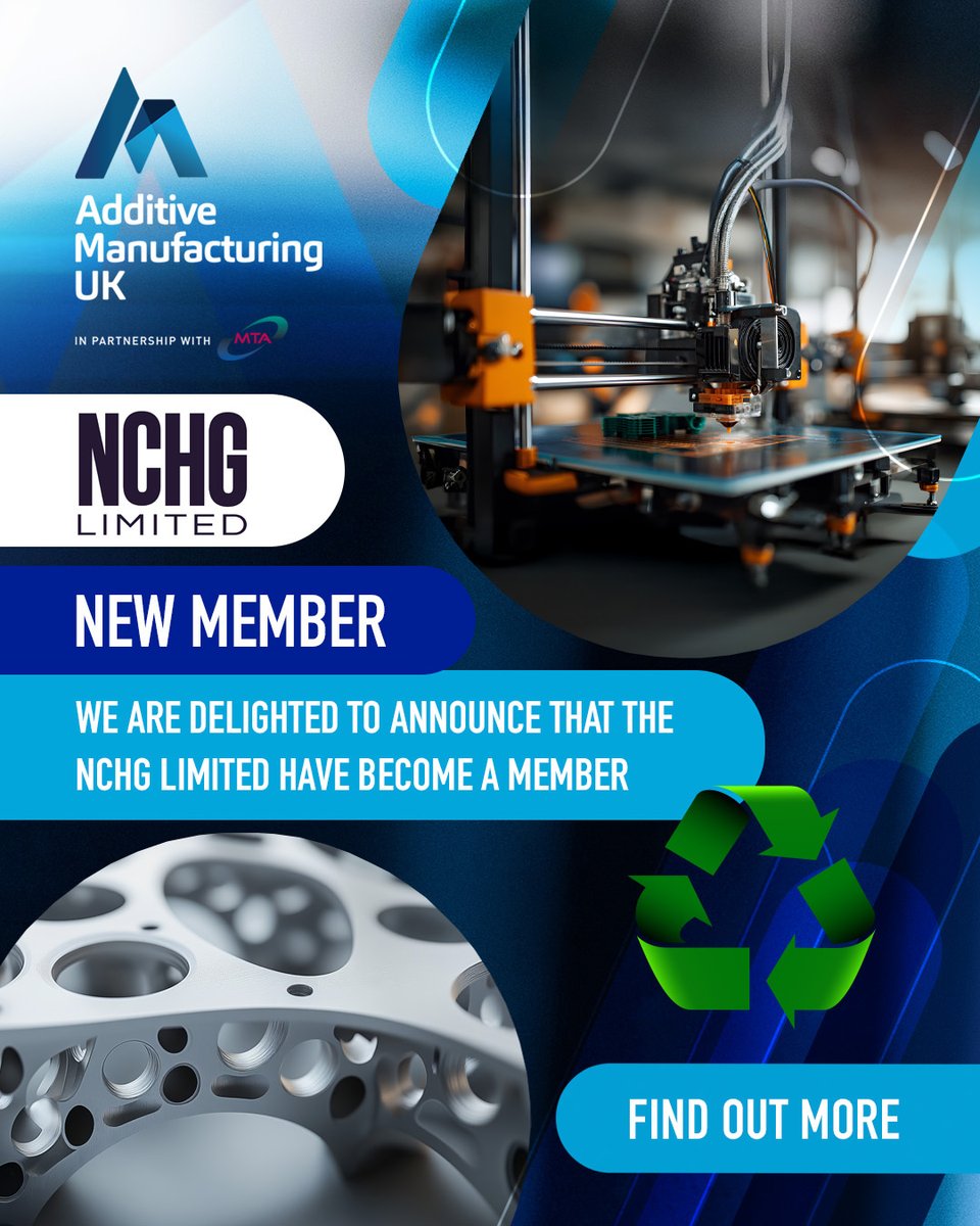 NCHG joins AMUK!

Dedicated to sustainable #UKmfg, NCHG embrace the principles of reduce, re-use &amp; recycle. Their mission is to establish a secure, 100% UK-sourced supply of Titanium by 2030, supporting energy &amp; mobility sectors with reliable, environmentally conscious solutions.