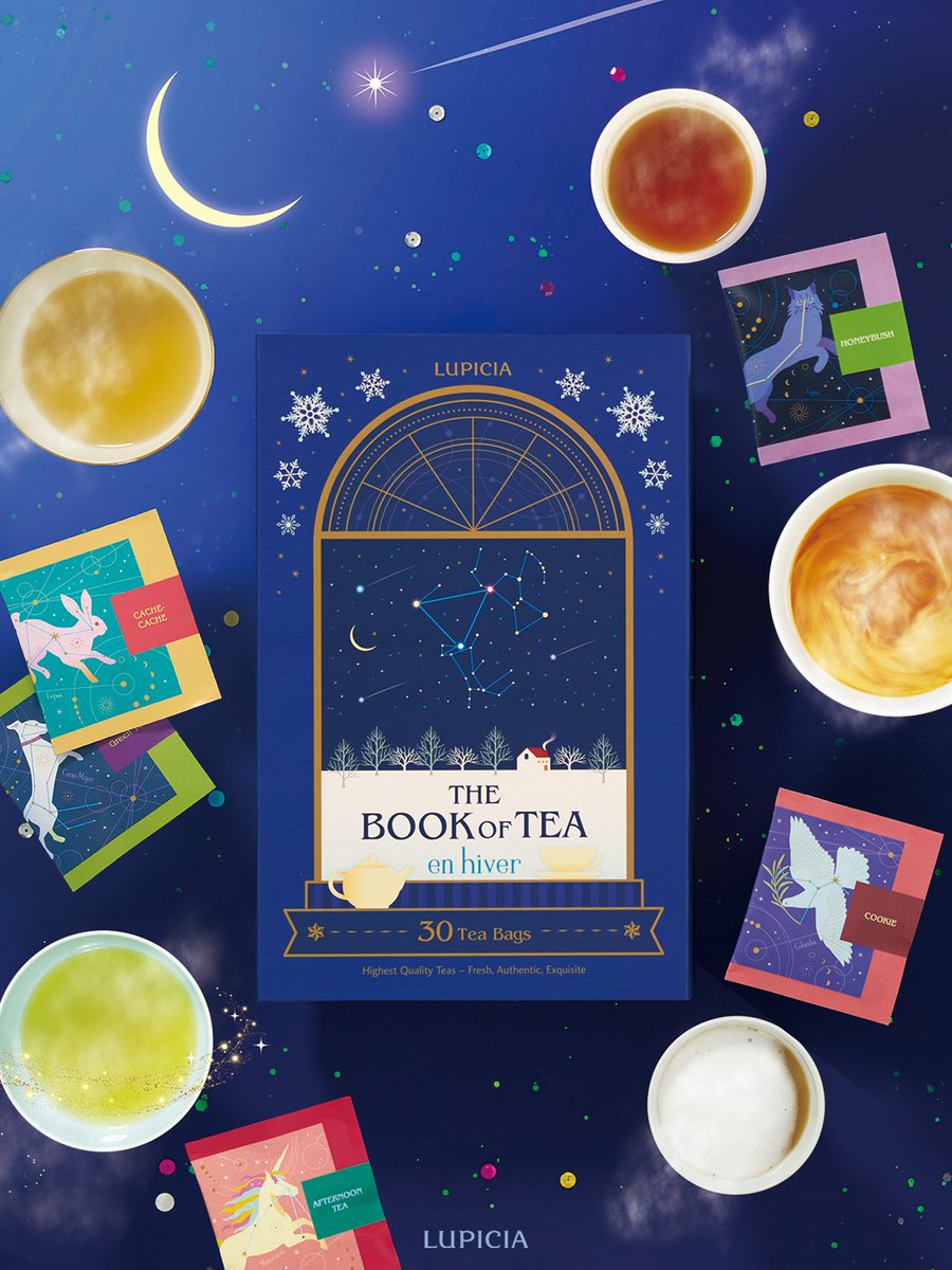 ＼本日発売／
本型のボックスに30種のティーバッグを詰め合わせた #ブックオブティー に新作が登場✨これからの季節にぴったりな紅茶、緑茶、烏龍茶、ハーブを厳選しました☕
寒い季節、心ほどけるティータイムをお楽しみください😌

▼詳しくはこちら
site.lupicia.co.jp/page/bookoftea…