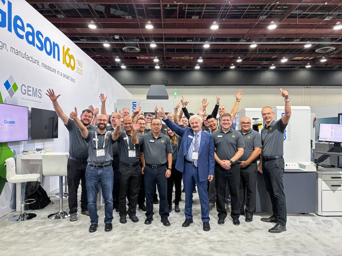 Gleasontweets's tweet image. Thank you for joining us at MPT2025 in Detroit, MI, USA. It was a please to host you at the Gleason booth, network and discuss projects and applications. We wish you all a great finish in 2025 and good business in 2026!

#gleason #geartechnology #mpt2025 #thankyou