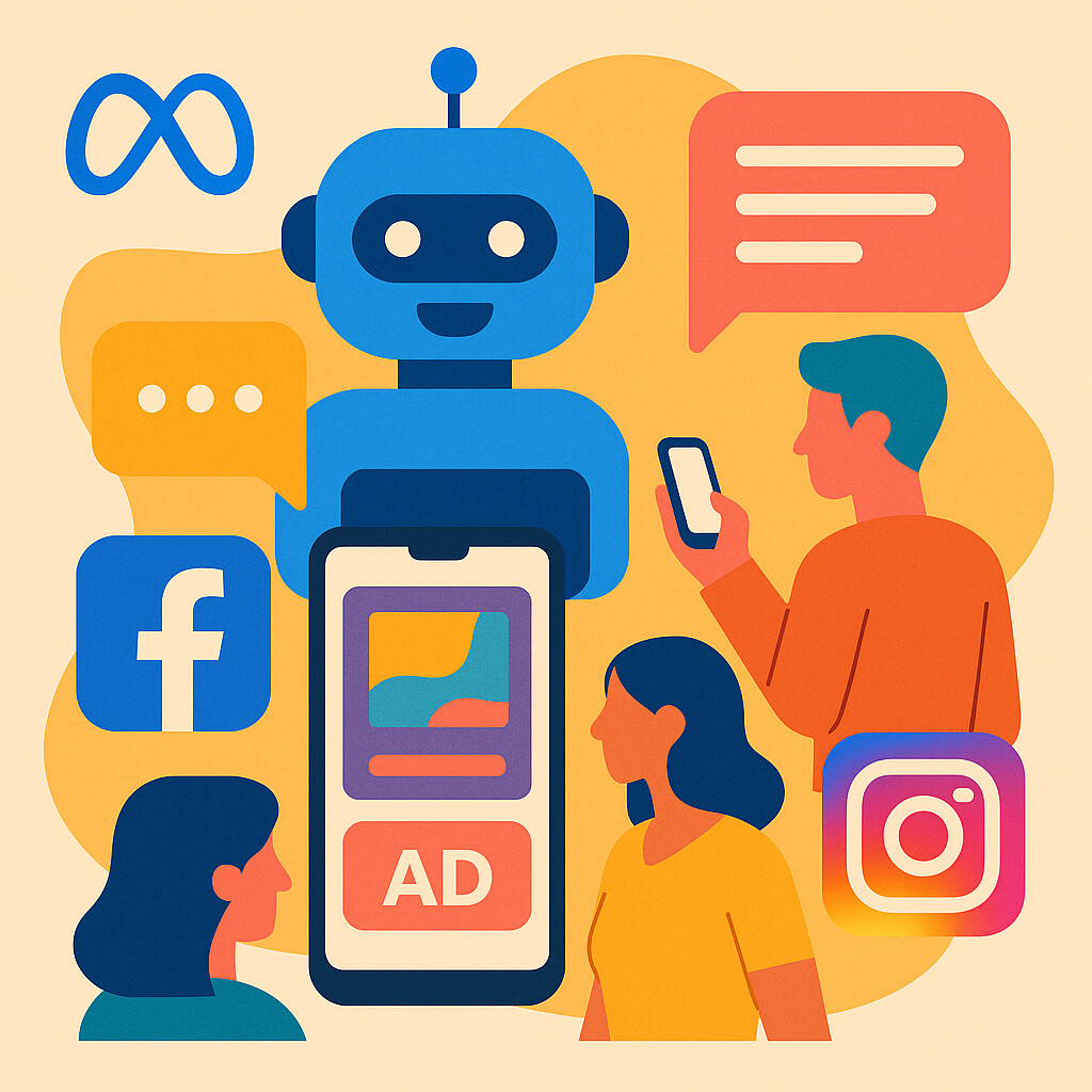 OSDDigital's tweet image. Meta will soon use AI chat prompts to shape ad targeting on FB &amp;amp; IG.

📲 What users say to AI = a new data signal
💡 More precise, context-rich targeting
🎨 Creatives must now reflect prompt-driven behaviour

SMEs: adapt your assets or risk invisibility.
#MetaAI #AdTargeting