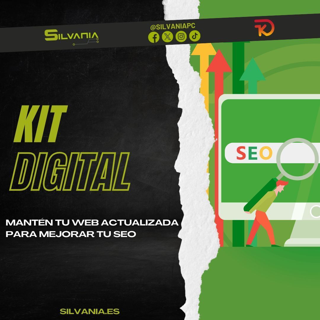 silvaniapc's tweet image. 🌐 MANTÉN TU WEB ACTUALIZADA Y MEJORA TU SEO

🚀 Silvania te ayuda a digitalizarte y optimizar tu presencia online. ¡Haz que tu negocio destaque!

📍 Calle Lirios nº 7, Loja, Granada, 18300
📞 958 32 44 36
📧 info@silvaniapc.es
⏰ Lunes a Viernes: 08:30 - 13:30 / 16:30 - 19:30