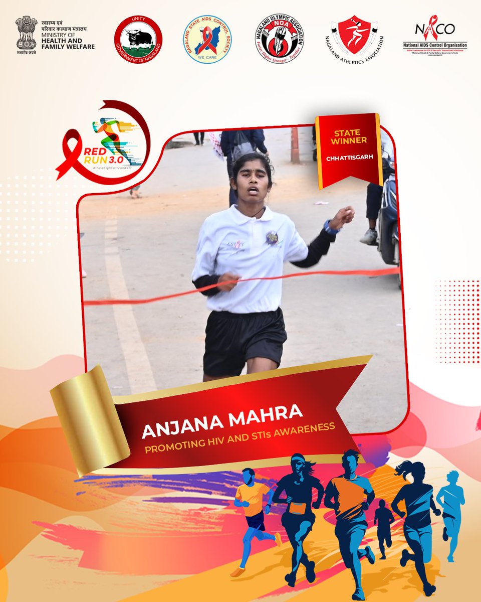 Nagaland_SACS's tweet photo. 🏃♀️🏃♂️ Meet our champions from Chandigarh and Chhattisgarh!
They’re running for awareness, health, and hope at Red Run 3.0 — 30th Oct, Agri Expo, Chumoukedima, Nagaland.
#RedRun3_0 #RedRun2025 #IndiaFightsHIVandSTI #IndiaRunsRed #30thOctober2025 #NACO #NOA #NAA #NSACS https://t.co/iVFam436cn