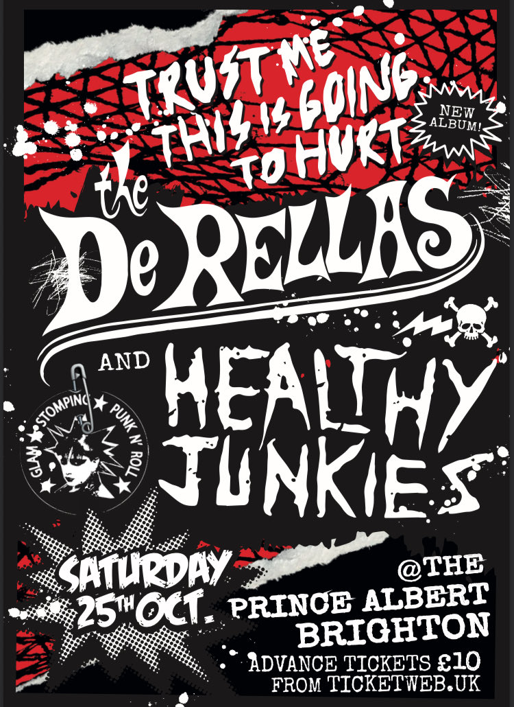 Saturday Night in Brighton ..This is Gonna be a Rock n Roll Cracker .. 
Tickets:
ticketweb.uk/event/the-dere…