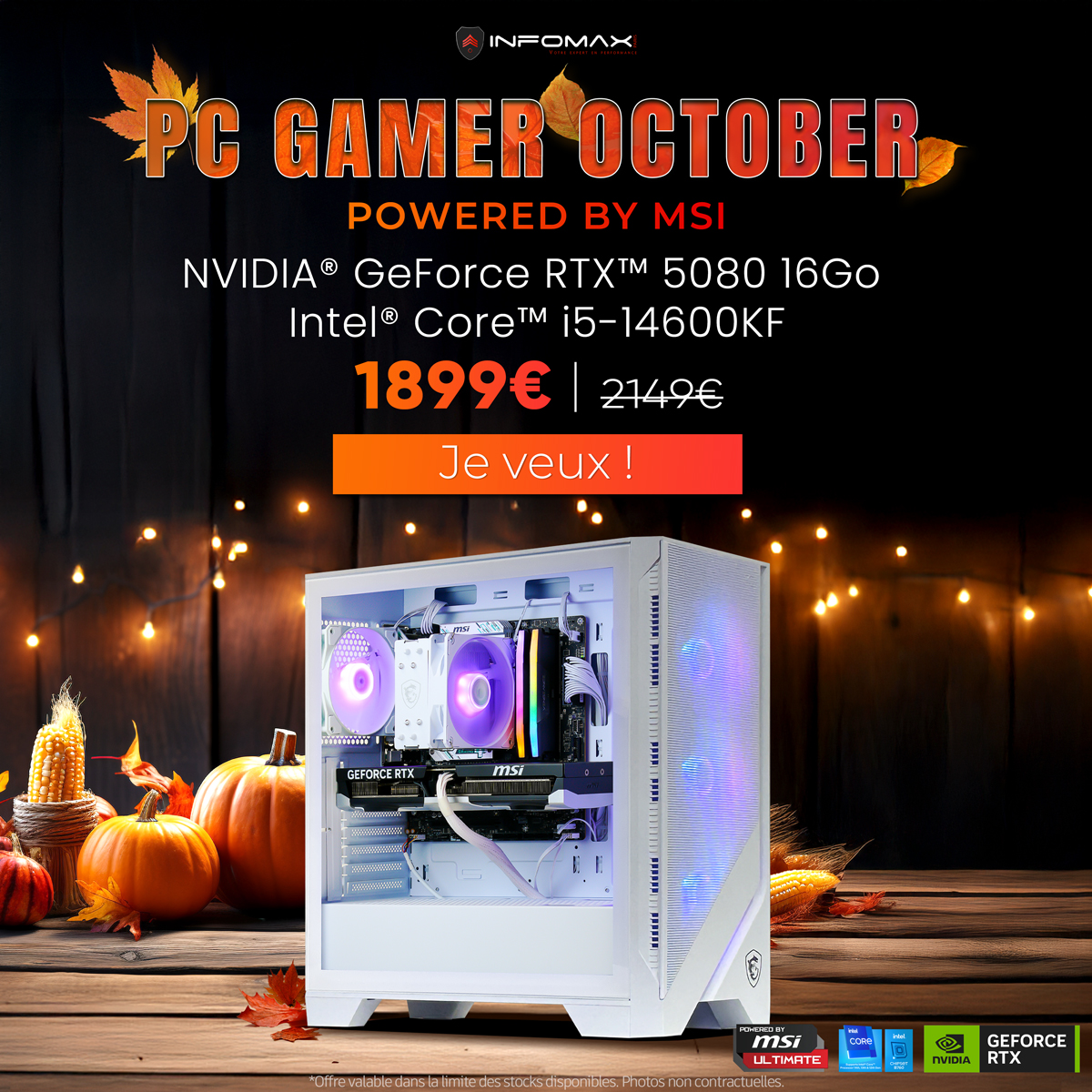 LAST CALL !
Il ne reste plus que 30 unités sur les 150 prévues à l’origine !

Taillé pour le QHD/4K (UHD) 🔥

👉 cutt.ly/2r4gSxq0

CC <a href="/msifrance/">MSI France</a>