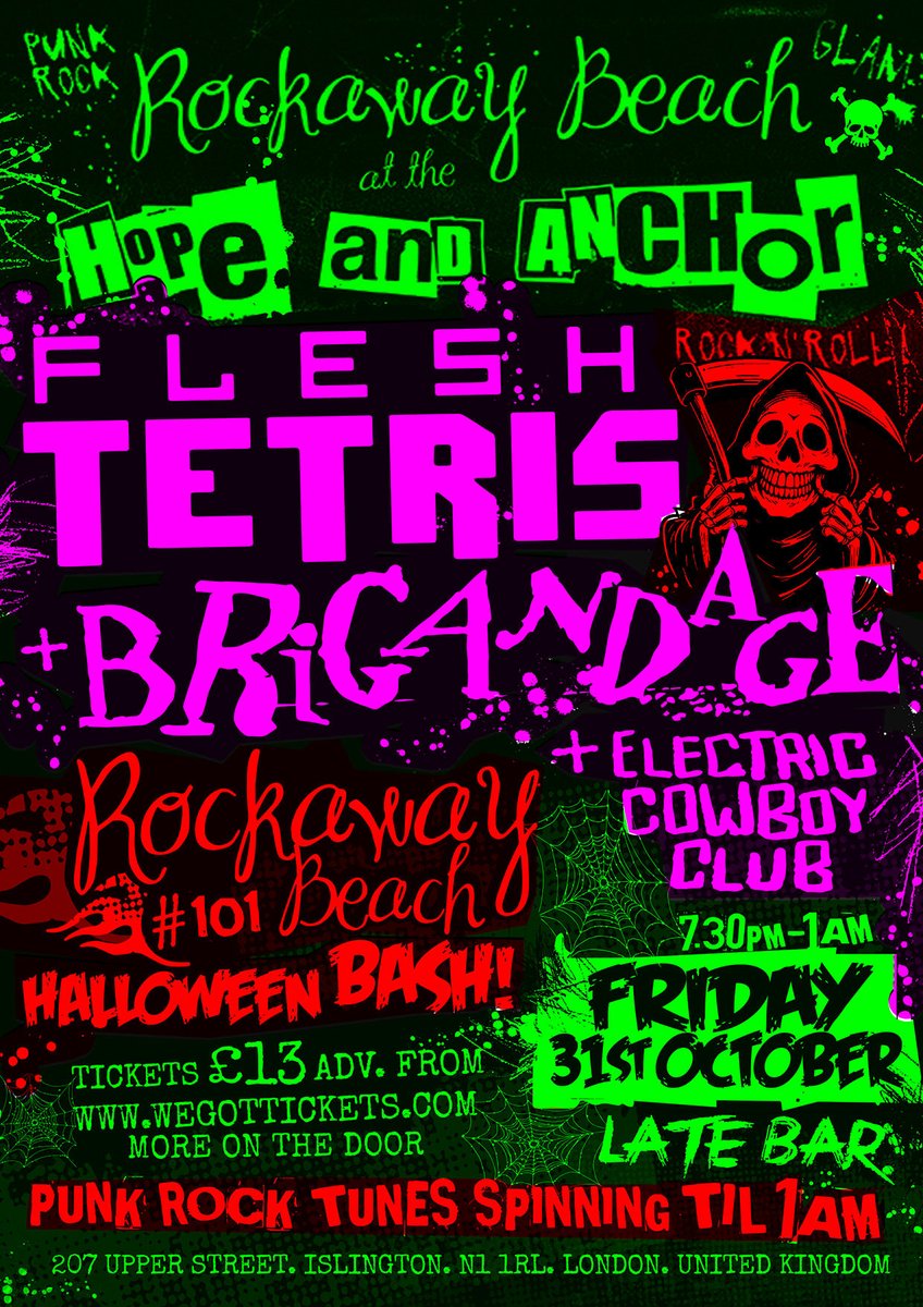 The Best Punk Rock n Roll Halloween wegottickets.com/event/672235/