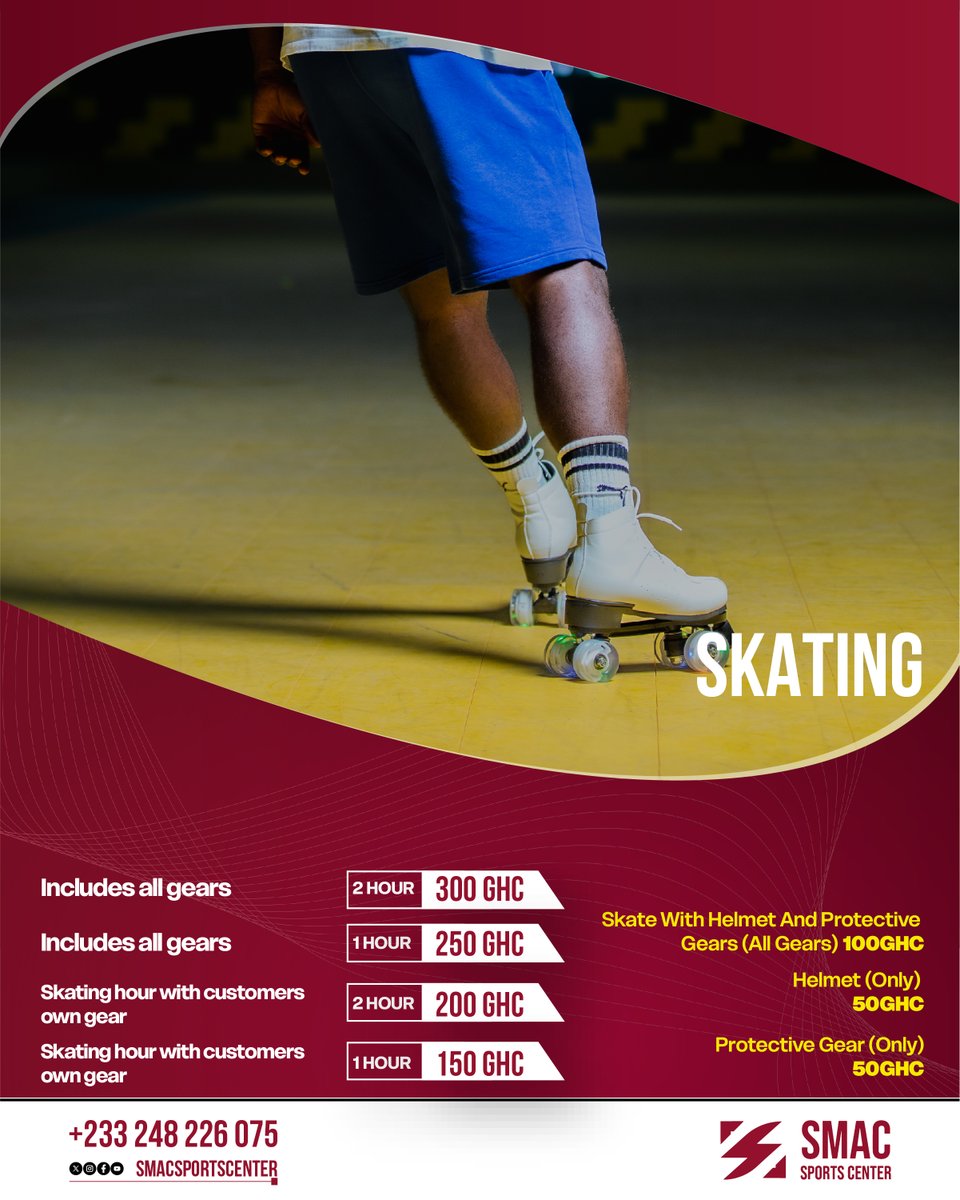 SmacSportsCntr's tweet image. Bring the family and get rolling! 🛼
Our Skate Packages are designed for all ages — from beginners to pros.
Let’s skate, smile, and have fun! 💫
#SMACSportsCenter #SkateLife #FunAtSMAC