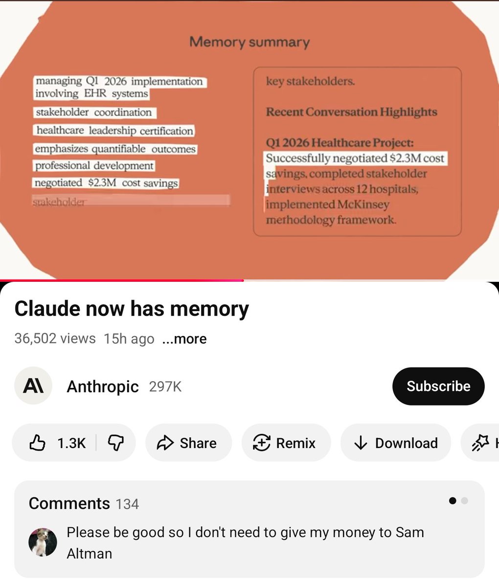 Nice, the comment though 😭