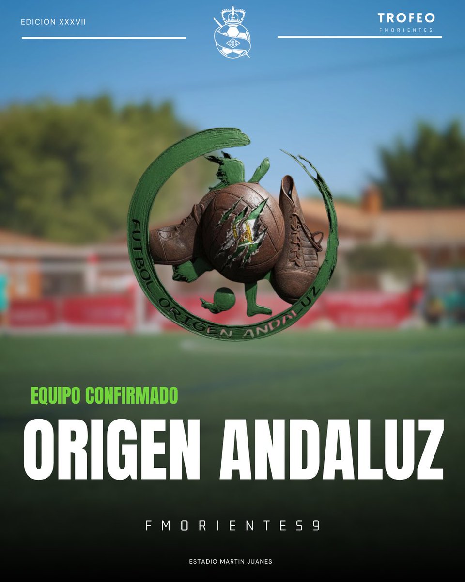 𝙀𝙌𝙐𝙄𝙋𝙊 𝘾𝙊𝙉𝙁𝙄𝙍𝙈𝘼𝘿𝙊 | <a href="/OrigenAndaluz/">Origen Andaluz</a> ✅

🏟️ ¡Visita especial desde Andalucía! 💚

Damos la bienvenida a Origen Andaluz al Trofeo Morientes 🏆✨ nos alegra contar con su presencia en esta gran cita del fútbol ⚽️🤩

🏟️ Bienvenidos, <a href="/origenandaluz/">Origen Andaluz</a> 👋🏻