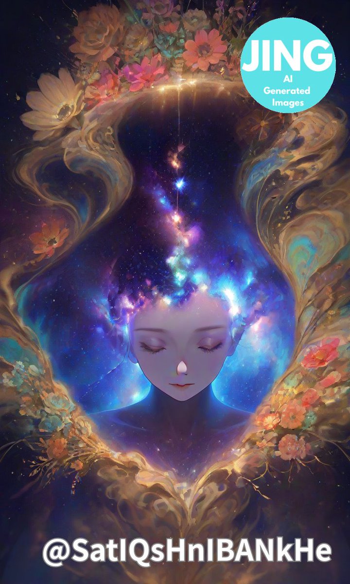 SatIQsHnIBANkHe's tweet photo. 「宇宙の花の鏡」

Her soul reflected galaxies and petals alike.

#宇宙と花 #GalacticBloom #CosmicGirl #AIart #AstralBloom https://t.co/OQzwRz8XQH