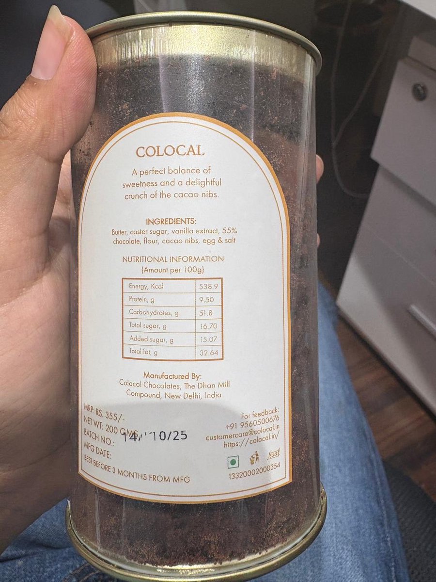 AjayDangwal1's tweet photo. Surprised to see 🟢 veg mark on a @colocalchocolates pack even though the ingredients list mentions egg! 🤔
Misleading for consumers who rely on green/brown dots.

FSSAI Lic: 13320002000354
@fssaiindia kindly check this possible labelling error 🙏

#FoodSafety #FSSAI #LabelCheck https://t.co/cIa0XcrzYJ
