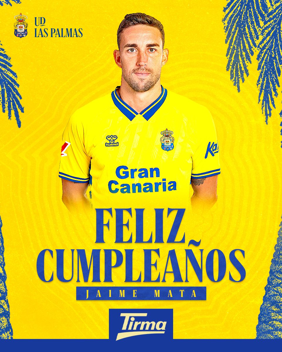 UDLP_Oficial's tweet image. 🥳 ¡Hoy tenemos cumple en la familia amarilla!

¡¡Muchas felicidades, @mata_jaime9!! 🎂🥰👏🏽👏🏽

@Tirma_Oficial 💛💙
#LaUniónHaceLasPalmas #SeremosMásUnión