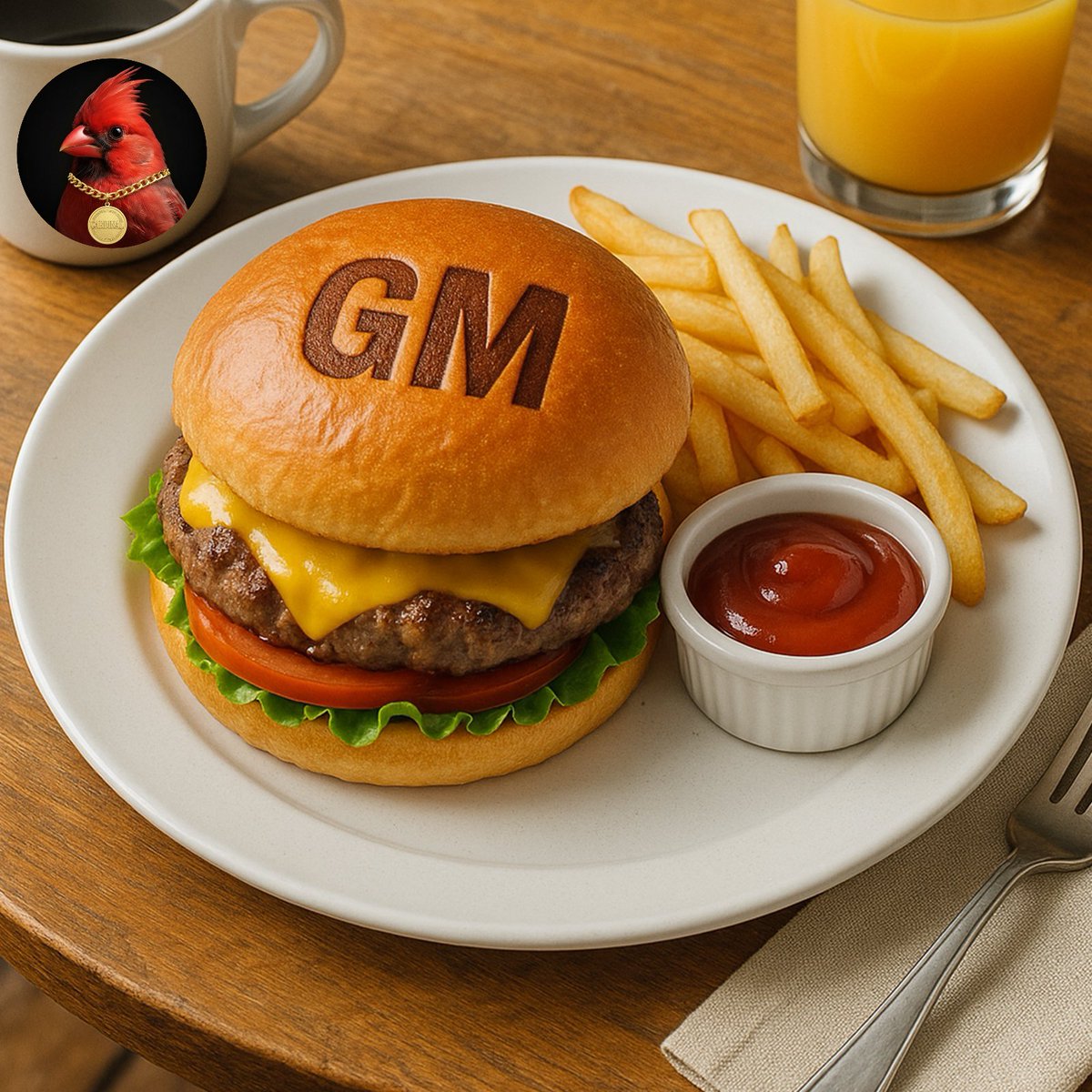 CardinalFun's tweet image. Fuel for the day, focus for the trade.

#CardMorning from the #Cardinaltoken table. 🍔☕

#Cardinals #CryptoMarket #Trump #memecoin #solana