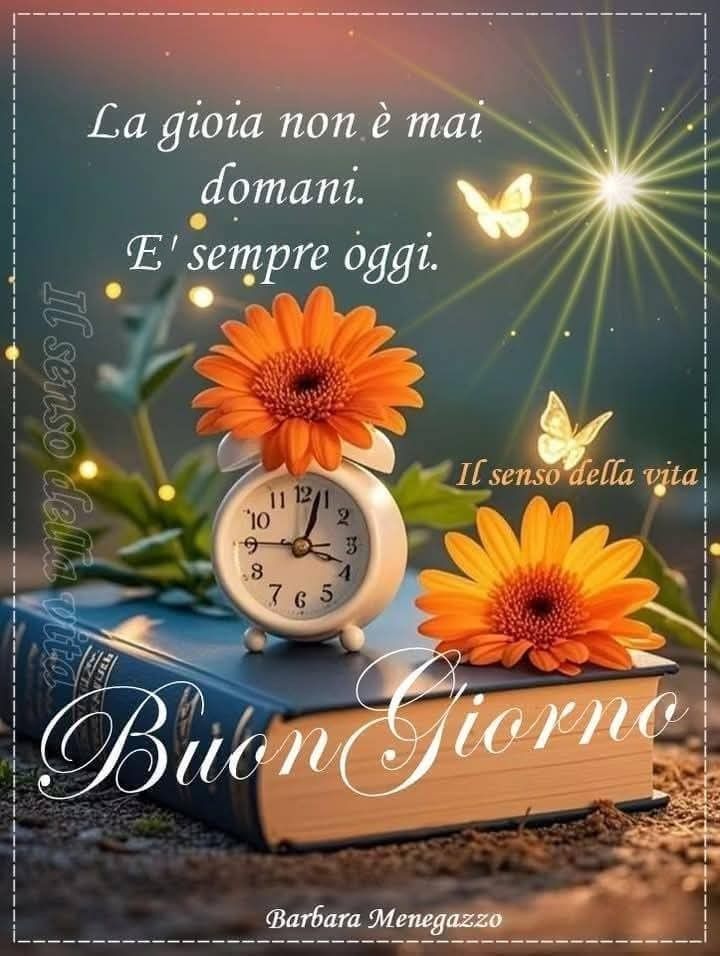 Buongiorno buona giornata.