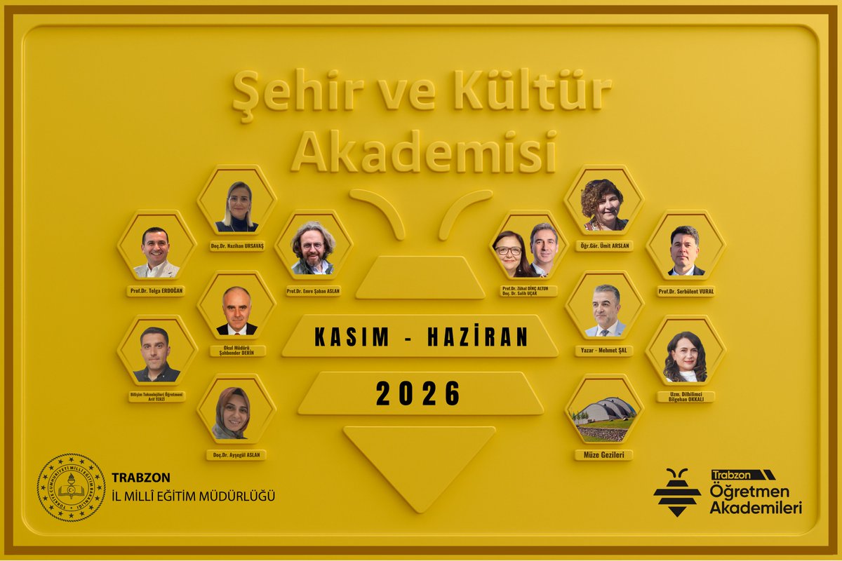 EĞİTİMİN KALBİ TRABZON’DA ATIYOR: ÖĞRETMEN AKADEMİSİ BAŞLIYOR!
Trabzon İl Millî Eğitim Müdürlüğü, 2025-2026 eğitim-öğretim yılında da Trabzon Öğretmen Akademisi faaliyetlerine devam ediyor. 
 
meb.ai/OTRiOs

<a href="/tcmeb/">Millî Eğitim Bakanlığı</a> 
<a href="/hasan_uygun91/">hasan uygun</a> 
<a href="/TrabzonArge/">TrabzonArge</a>