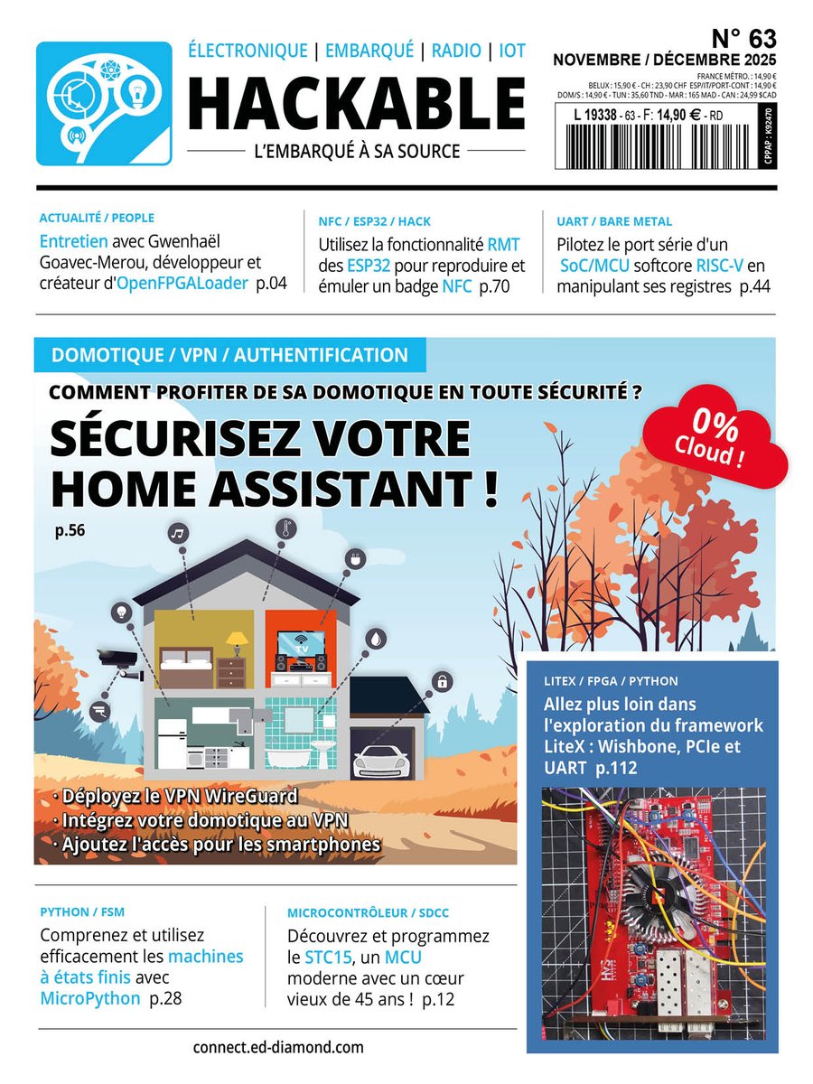 editionsdiamond's tweet image. Nos derniers numéros de l&apos;année arrivent en kiosque dans une semaine. Voici un petit aperçu de ce qui vous attend, ne les manquez pas !

#domotique #cybersécurité #sysops #code
