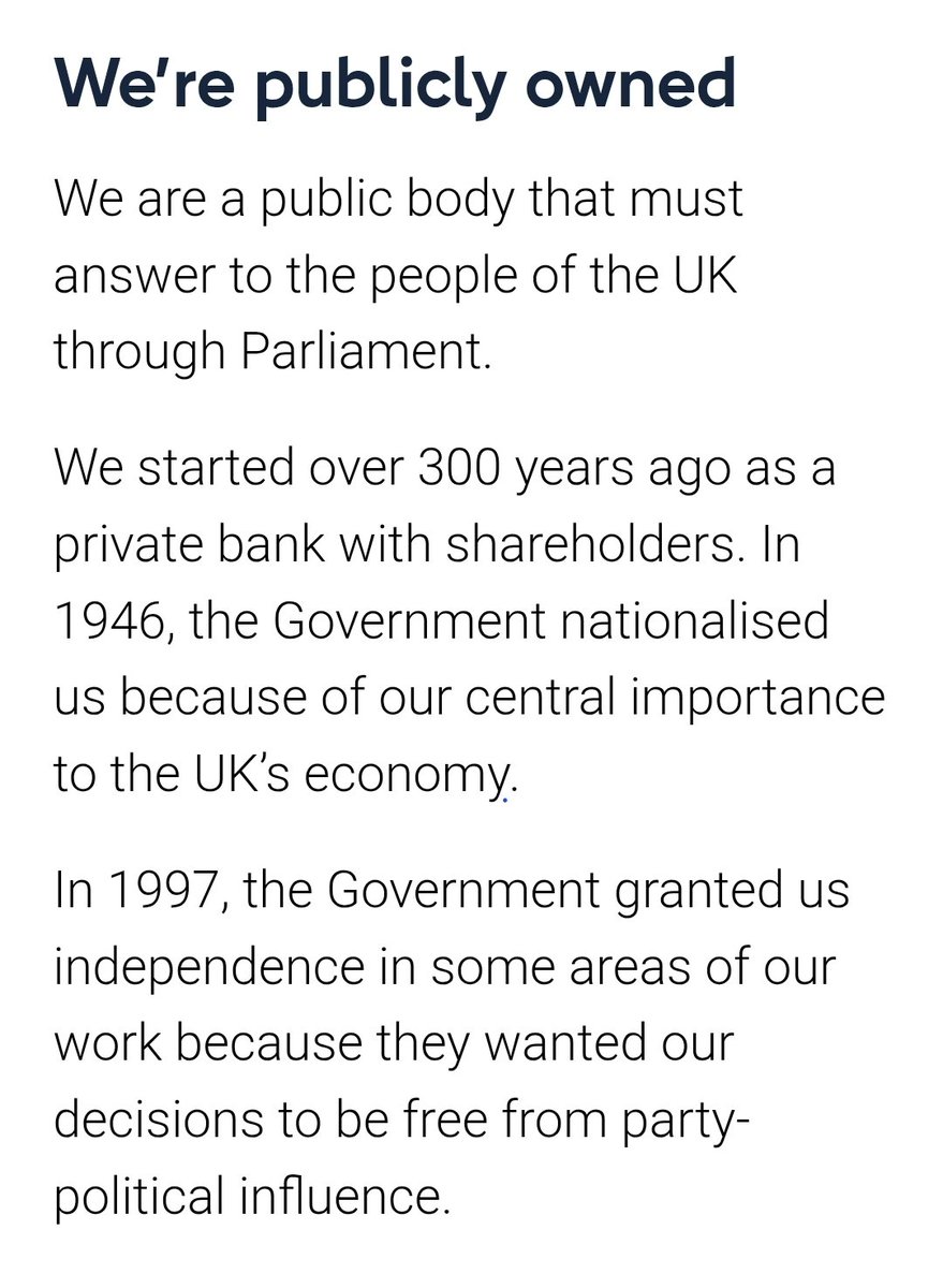 0028Central's tweet photo. @thecoastguy Privatisation of the money supply by stealth, the BoE is publicly owned and meant to be governed by law but it oversees private credit creation by commercial banks whilst the system is indemnified by the the public when the banks can't control their lending. https://t.co/6qasNkZUAM