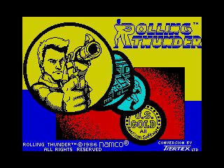 TLtwg's tweet photo. More #ZXSpectrum #art by #BlueTurtle
Many of us found Rolling Thunder unplayable in the arcade
Could this Speccy version best the arcade? https://t.co/e29ZcVfKFW