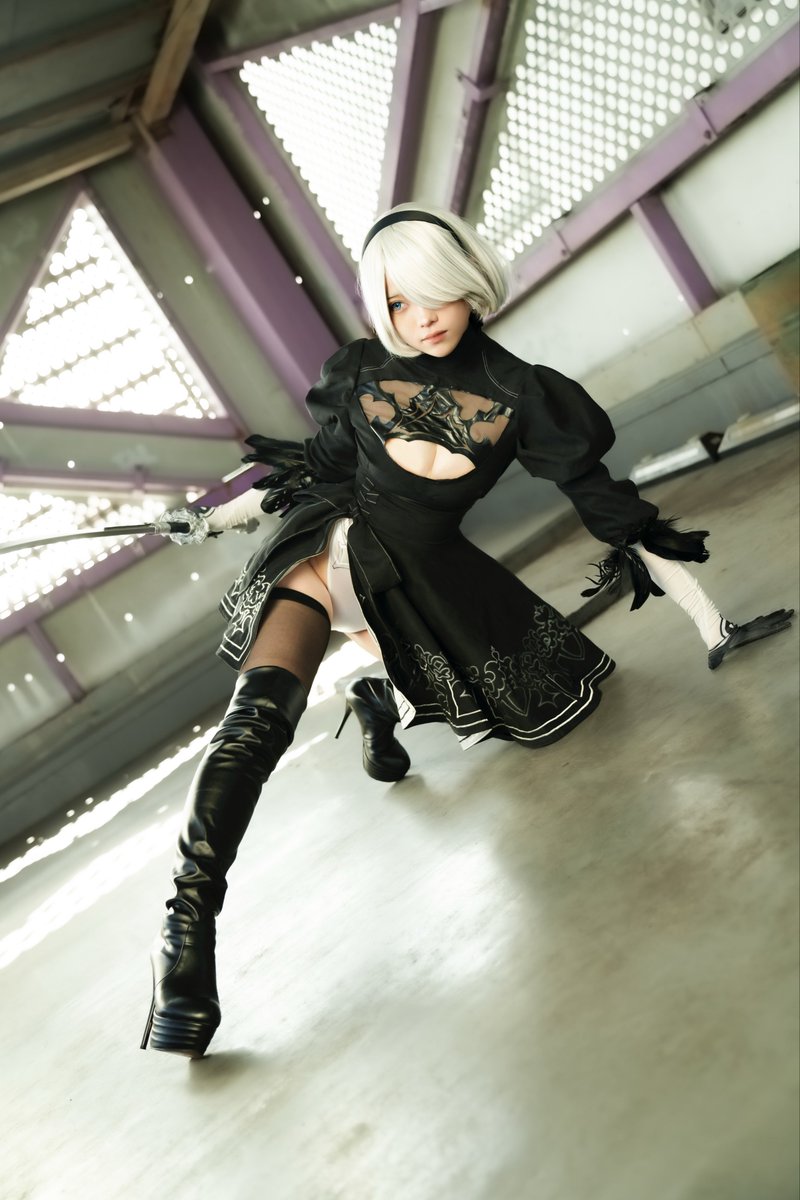 Rai______n's tweet photo. 2B / NieR:Automata https://t.co/Iiwb2qAlQb