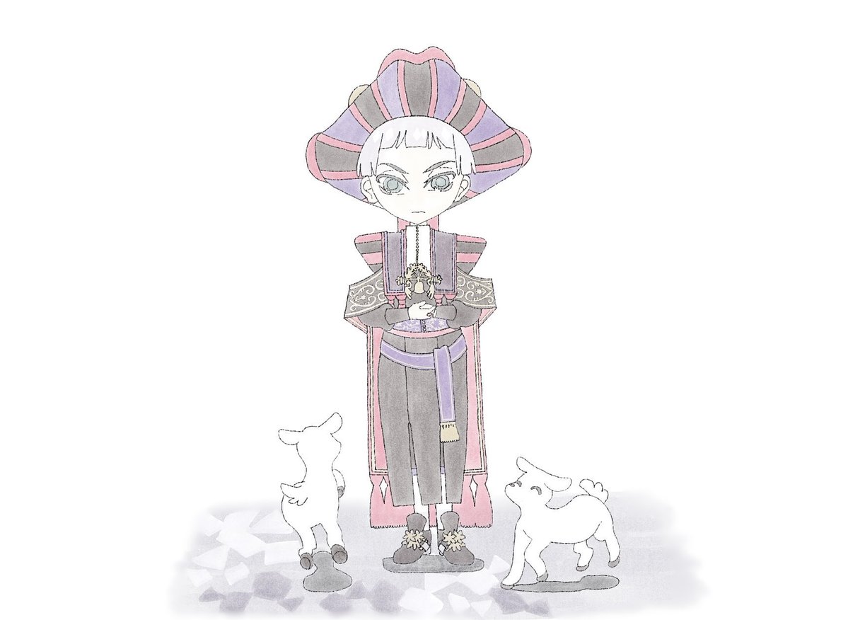 omizuhaoic's tweet image. グロリアス・マスカレード3周年に子ヤギも喜んでます。グロマス3周年おめでとう🎉✨