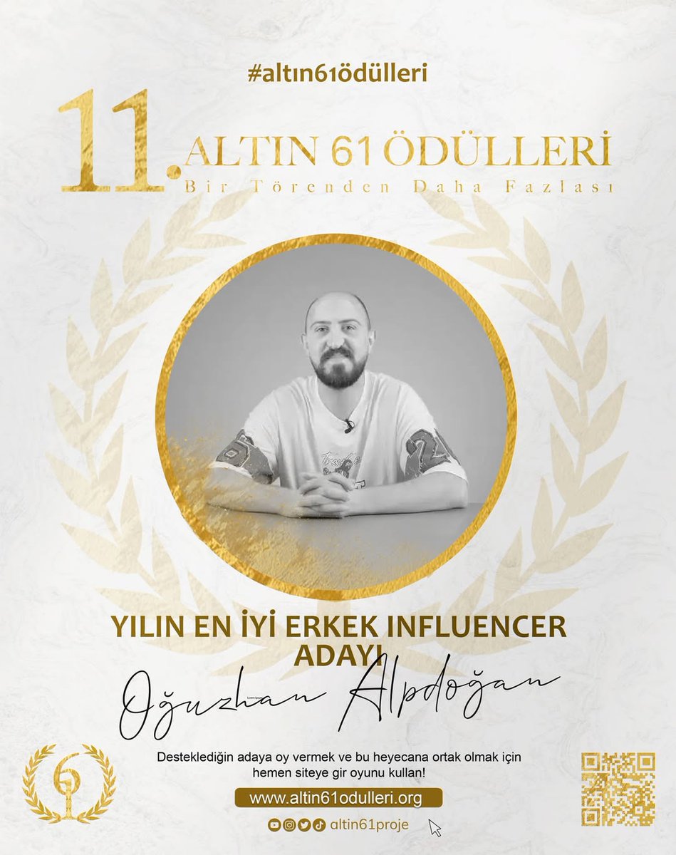 altin61proje's tweet image. Altın 61 Ödülleri 11.kez sahiplerine kavuşmaya hazırlanıyor. Sen de hemen altin61odulleri.org adresine gir desteklediğin adayın için oyunu kullan
İşte Yılın En İyi Erkek Influencer Adayları
#11inciAltin61Ödülleri #OğuzhanAlpdoğan #ÖmerBaşdoğan #ÖzgürDenizCellat #ÖzkanSağın