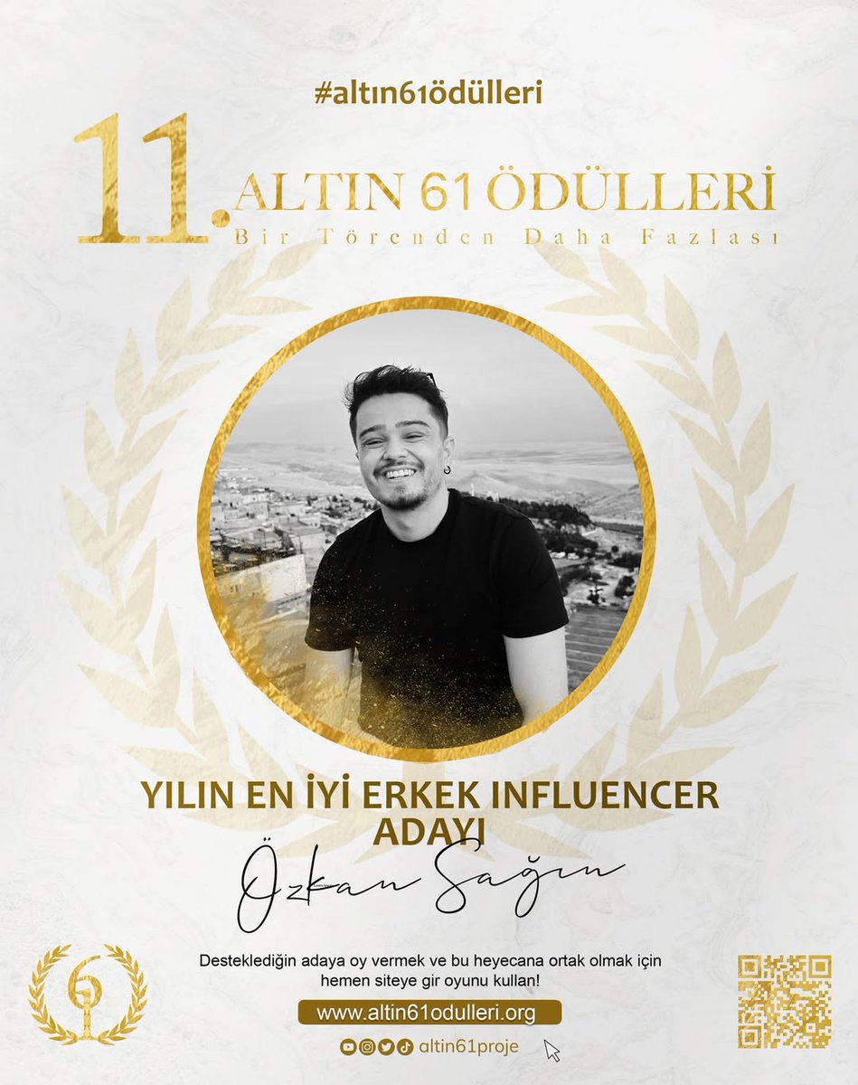 altin61proje's tweet image. Altın 61 Ödülleri 11.kez sahiplerine kavuşmaya hazırlanıyor. Sen de hemen altin61odulleri.org adresine gir desteklediğin adayın için oyunu kullan
İşte Yılın En İyi Erkek Influencer Adayları
#11inciAltin61Ödülleri #OğuzhanAlpdoğan #ÖmerBaşdoğan #ÖzgürDenizCellat #ÖzkanSağın