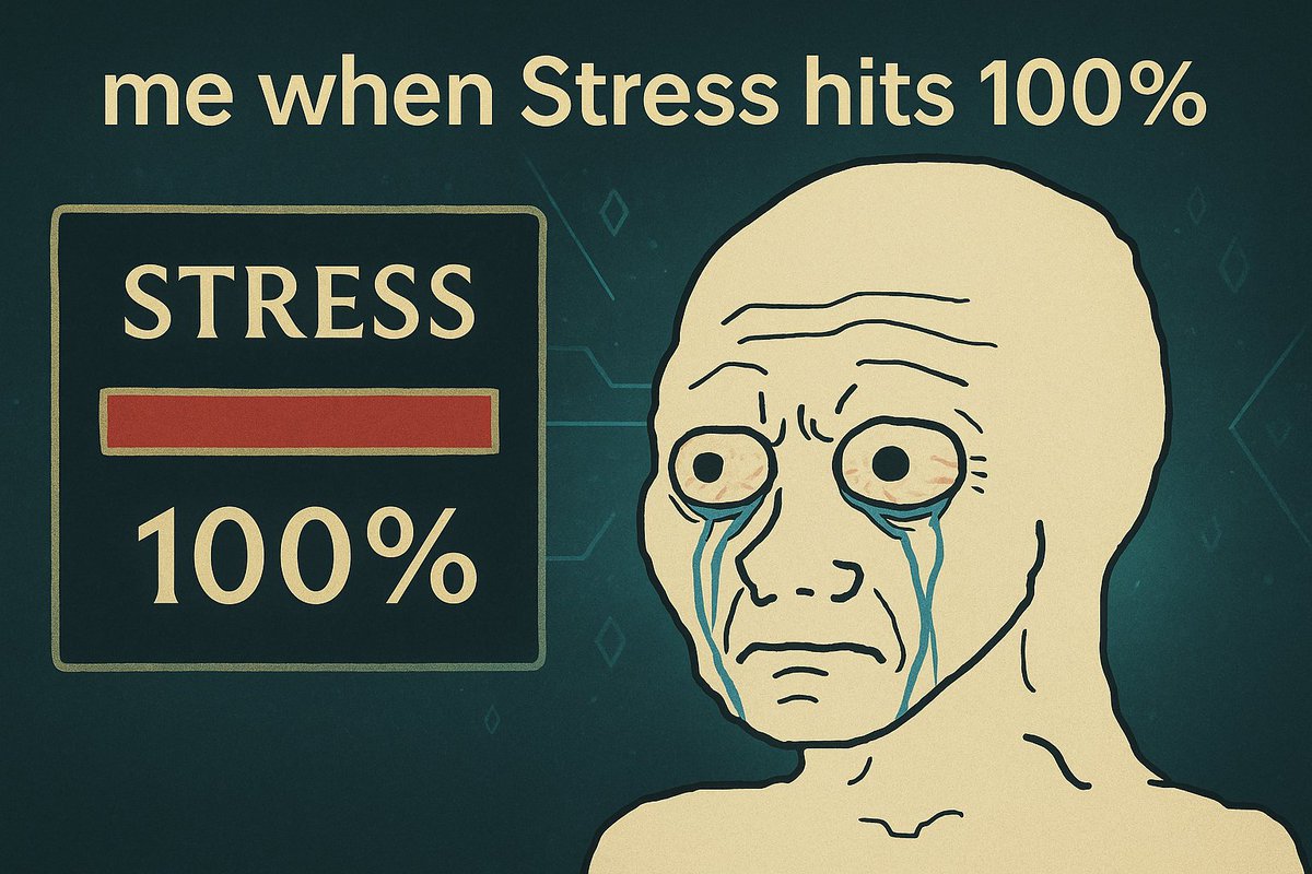 LumusssMaxima's tweet photo. 😵 When Stress hits 100%…
⬛️ Nightmare unlocked.

👉 We’ve all been there. Drop a 😱 if you know the feeling. https://t.co/WpoCKsaMbq