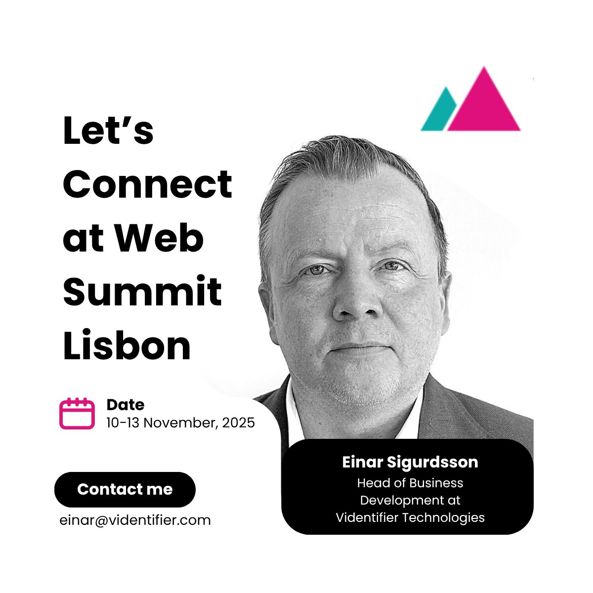 Exciting news — our Head of Business Development, Einar Sigurdsson, will be at <a href="/WebSummit/">Web Summit</a> Lisbon, the event for tech pioneers, from November 10–13, 2025, at MEO Arena (Rossio dos Olivais, 1990-231 Lisboa, Portugal). #digitalmarketing #websummit2025 #admonitoring