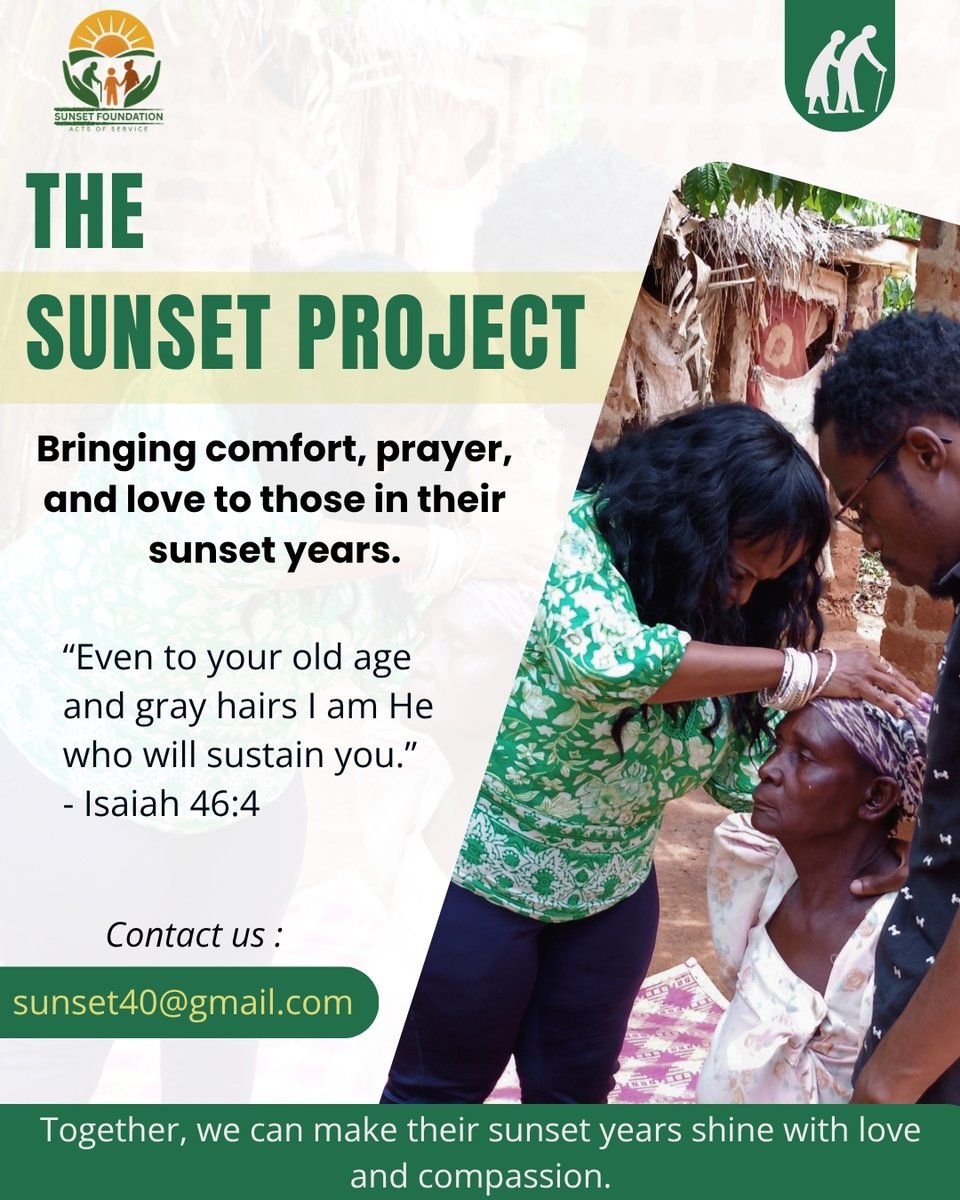 Bringing love, prayer, and comfort to the elderly because every life deserves dignity and care. 💛
Together, we can make their sunset years shine with hope and compassion. 🌿
#SunsetProject #SunsetFoundation #ActsOfService #ElderlyCare #MakingChristKnown #FaithInAction